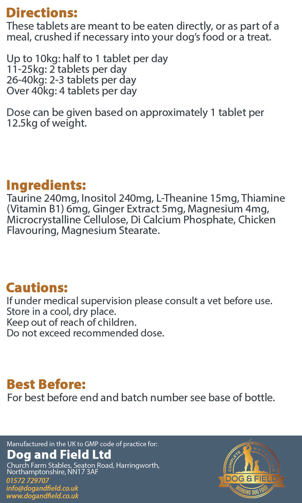Anxiety Calm Aid - 120 tabletten