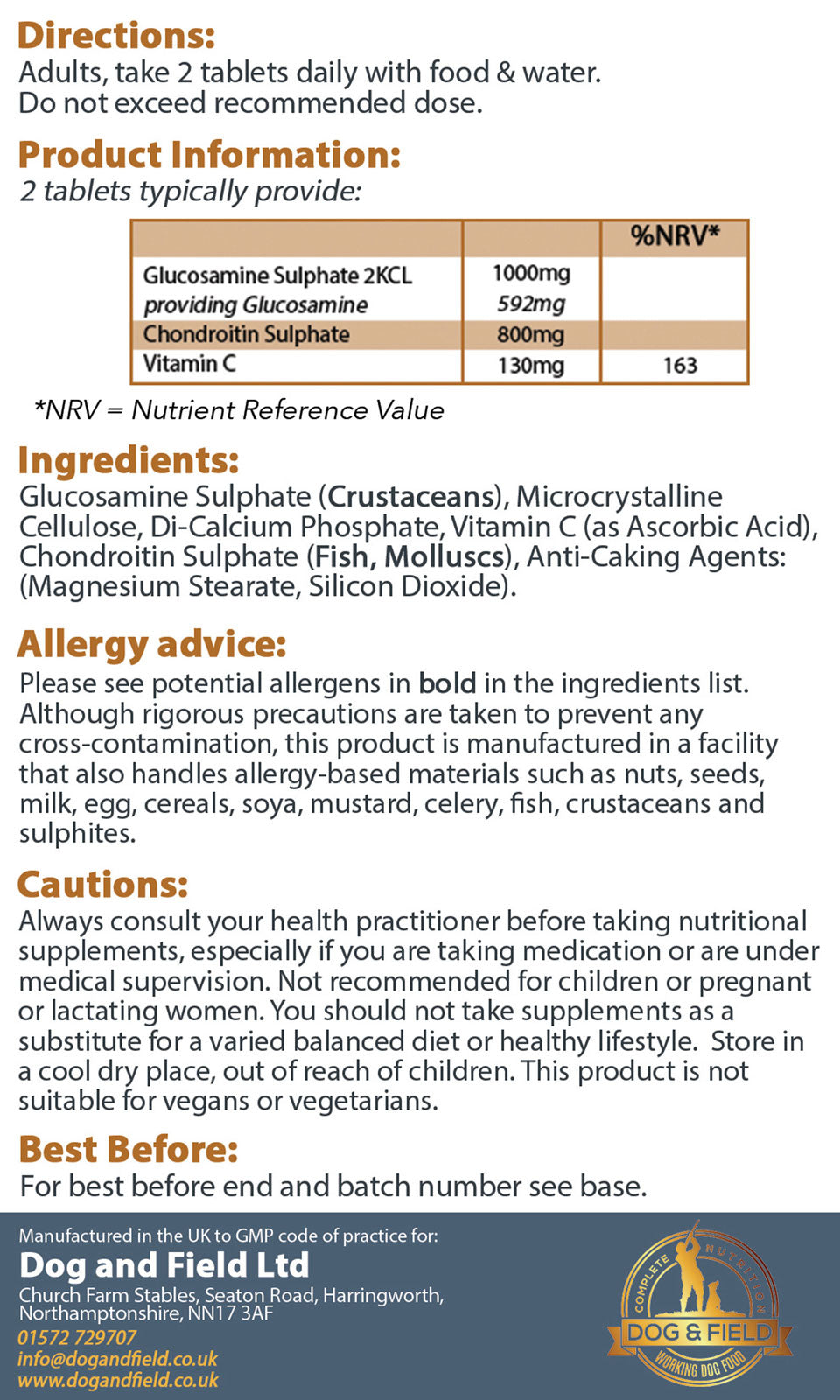 Glucosamin -180 Tabletten